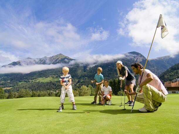 golfing holidays with the family in Gastein